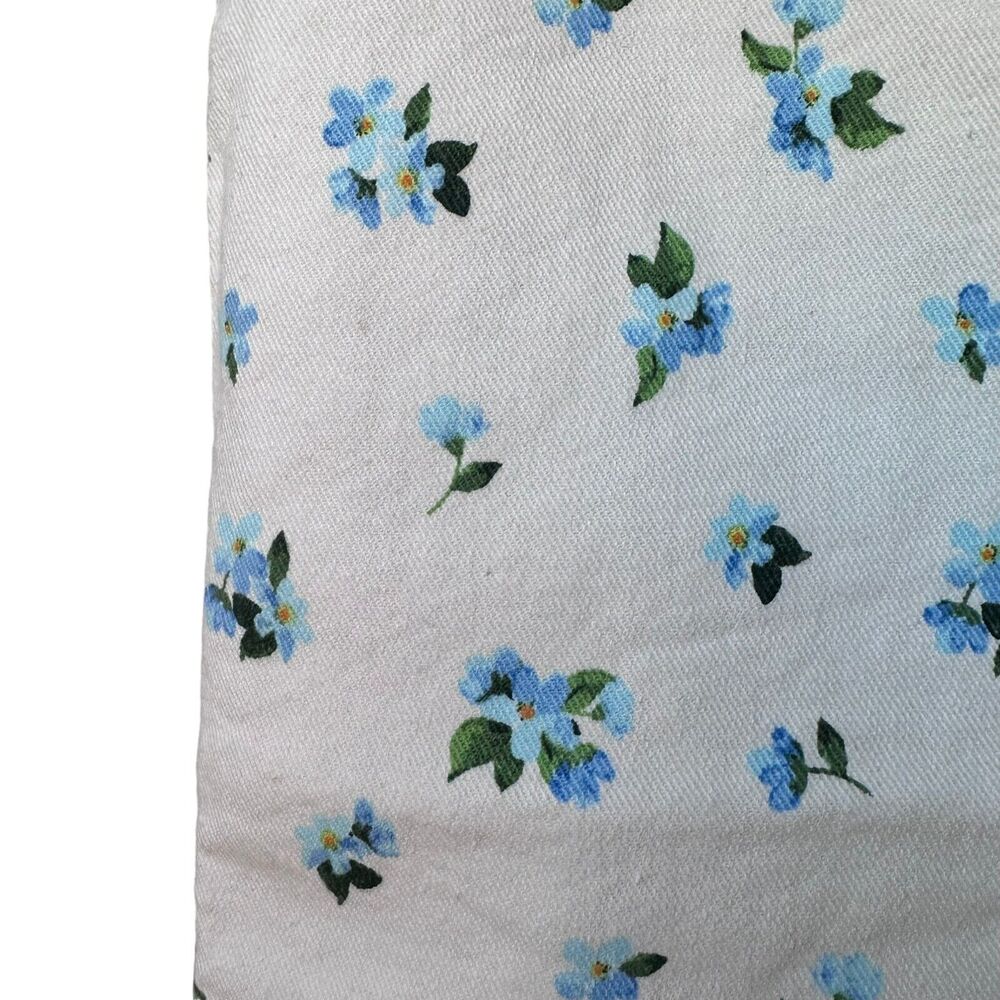 weworewhat cut out mini skirt watercolor ditsy zr5 ivory with blue floral small - Picture 4 of 13